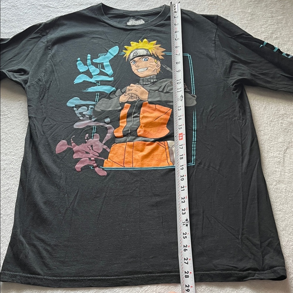 Naruto Graphic Long Sleeve Tee - Black - Picture 3 of 5